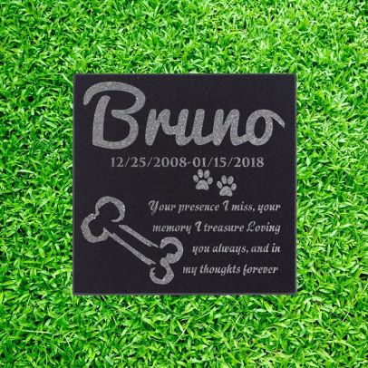 Personalized Pet Memorial Stone Headstones for Dogs