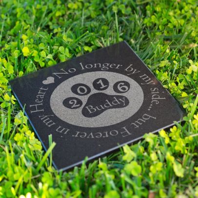Personalized Dog Memorial Stones Customized Pet Headstones - Forever in My Heart #37